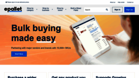 What Epallet.com website looked like in 2023 (2 years ago)