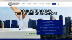 What Elections.gov.sg website looked like in 2023 (This year)