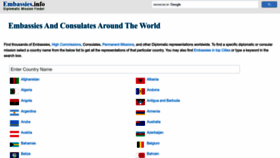 What Embassies.info website looked like in 2023 (This year)