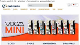 What E-ciggbolaget.se website looked like in 2023 (This year)