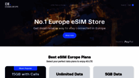 What Europeesim.com website looked like in 2023 (This year)