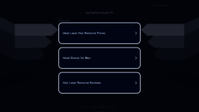 What Epilateurlaser.fr website looked like in 2023 (1 year ago)