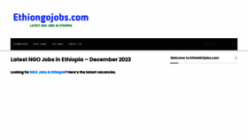 What Ethiongojobs.com website looked like in 2023 (This year)