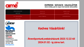 What Euromatrac.hu website looked like in 2023 (This year)
