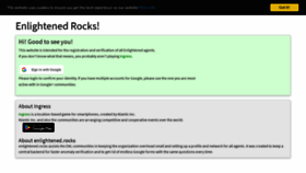 What Enlightened.rocks website looked like in 2023 (This year)