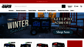 What Electricgeneratordepot.com website looked like in 2023 (This year)
