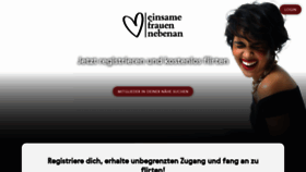 What Einsamefrauennebenan.com website looked like in 2023 (This year)