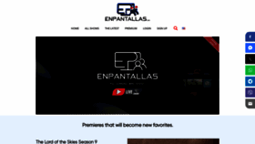 What Enpantallas.com website looked like in 2023 (This year)