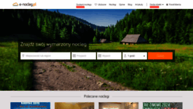 What E-nocleg.pl website looked like in 2023 (This year)