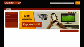 What Esportenetsp.com.br website looked like in 2023 (This year)