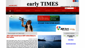 What Earlytimes.in website looked like in 2023 (2 years ago)