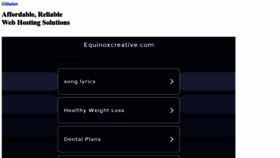 What Equinoxcreative.com website looks like in 2024 