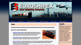 What Euroshipex.com website looks like in 2024 