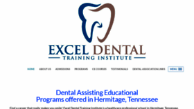 What Exceldentalinstitute.com website looked like in 2024 (1 year ago)