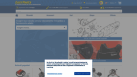 What Easyparts.it website looks like in 2024 