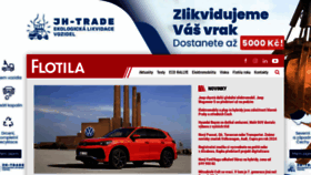 What E-flotila.cz website looks like in 2024 