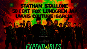 What Expendables.movie website looks like in 2024 