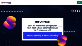 What Elearning.propanraya.com website looks like in 2024 