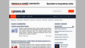 What Epravo.sk website looks like in 2024 