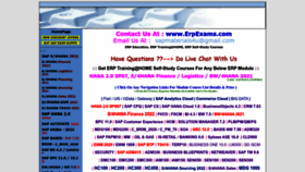What Erpexams.com website looks like in 2024 