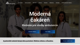 What Ecasenka.sk website looks like in 2024 