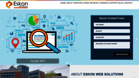 What Eskonwebsolutions.com website looks like in 2024 