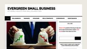 What Evergreensmallbusiness.com website looks like in 2024 