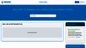 What E-recruitment.mifotra.gov.rw website looks like in 2024 
