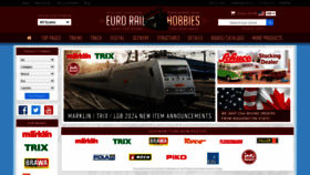 What Eurorailhobbies.com website looks like in 2024 
