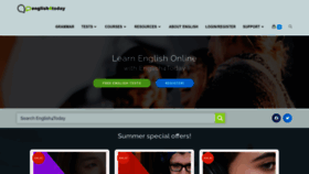 What English4today.com website looks like in 2024 