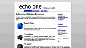 What Echoone.com website looks like in 2024 