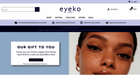 What Eyeko.com website looks like in 2024 