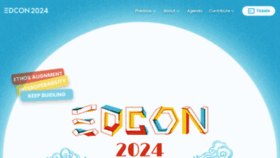 What Edcon.io website looks like in 2024 