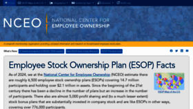 What Esop.org website looks like in 2024 