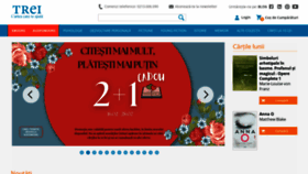 What Edituratrei.ro website looks like in 2024 