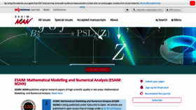 What Esaim-m2an.org website looks like in 2024 