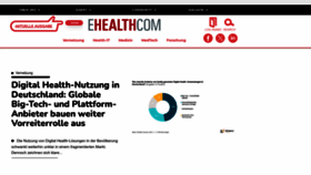 What E-health-com.de website looks like in 2024 