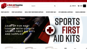 What E-firstaidsupplies.com website looks like in 2024 