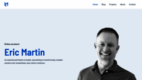 What Ericmmartin.com website looks like in 2024 
