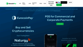 What Eurocoinpay.io website looks like in 2024 