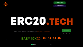 What Erc20.tech website looks like in 2024 