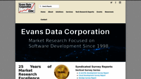 What Evansdata.com website looks like in 2024 