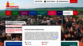 What Eppingen.de website looks like in 2024 