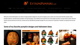 What Extremepumpkins.com website looks like in 2024 
