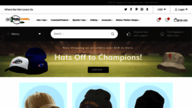 What E4hats.com website looks like in 2024 