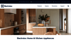 What Electrolux.com.au website looks like in 2024 