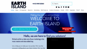 What Earthisland.co.uk website looks like in 2024 
