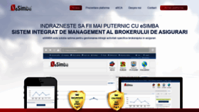 What Esimba.ro website looks like in 2024 