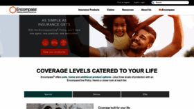 What Encompassinsurance.com website looks like in 2024 