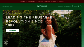 What Ecobags.com website looks like in 2024 